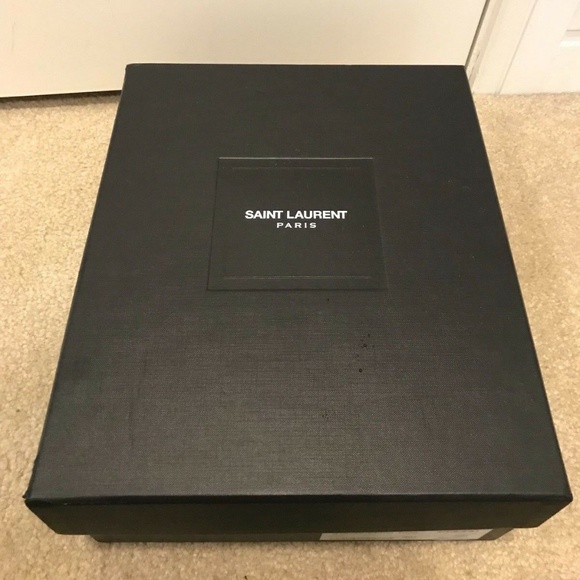 Saint Laurent Lace Up Ankle Boots With Side Studs - Picture 11 of 11